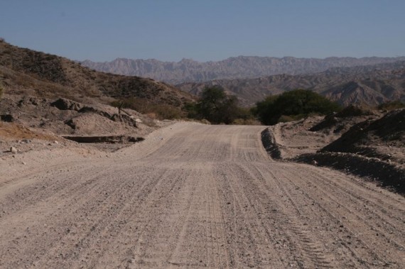 Gravel road Cafayate to Cachi