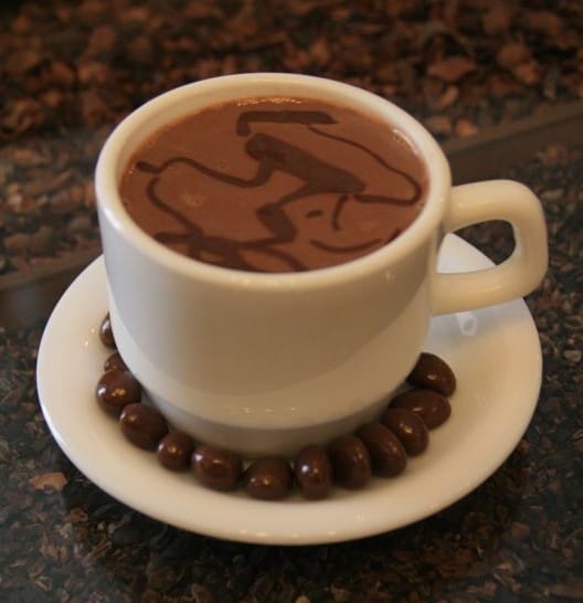 Hot chocolate at Chocolate Para Ti, Sucre