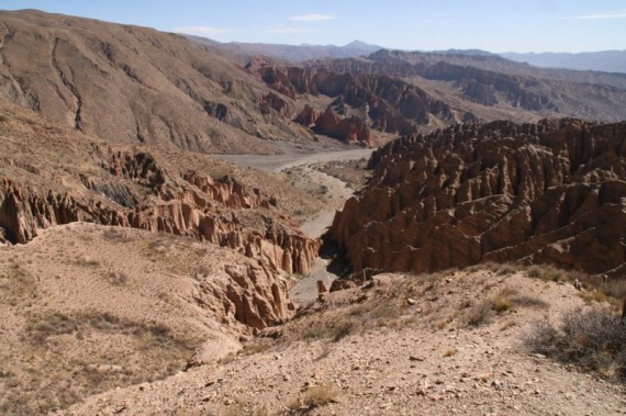 Canyon scenery outside of Tupiza Canyon scenery outside of Tupiza