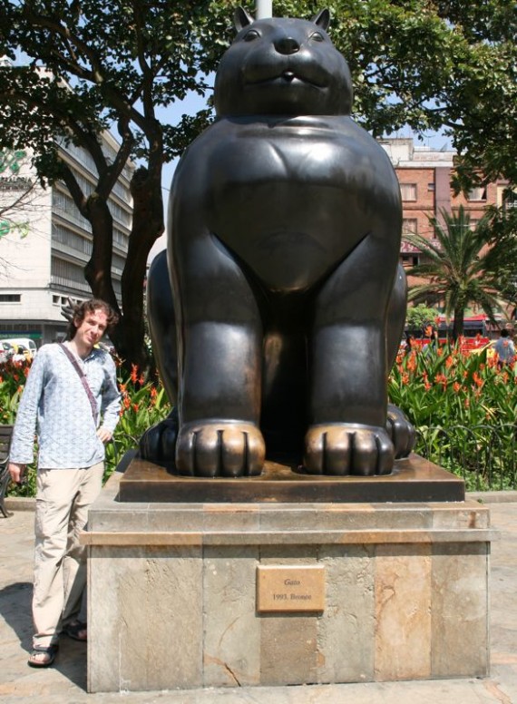Botero Cat sculpture, Medellin