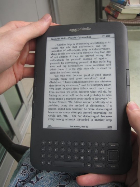 Reading PDF on Kindle