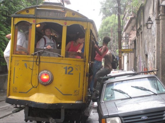 Bonde in Santa Teresa, Rio de Janeiro Bonde in Santa Teresa, Rio de Janeiro