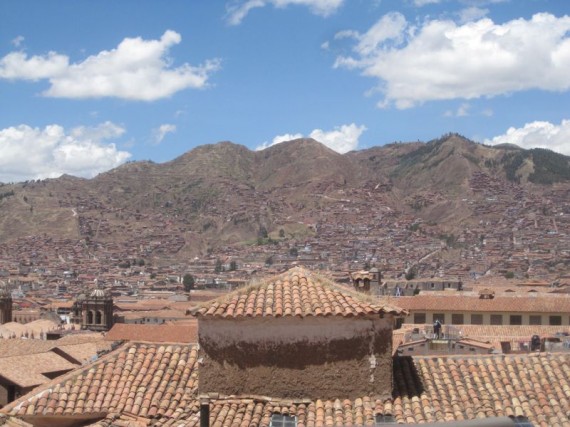 View from our hotel in San Blas, Cusco View from our hotel in San Blas, Cusco