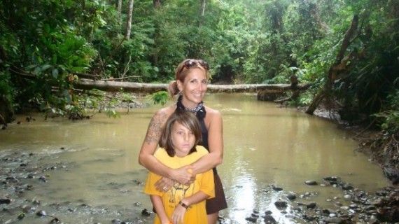 Lainie & Miro after river kayaking in Puerto Viejo Lainie & Miro after river kayaking in Puerto Viejo