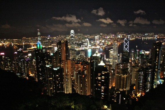 Hong Kong at night from The Peak