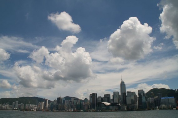 Hong Kong Island view from Star Ferry