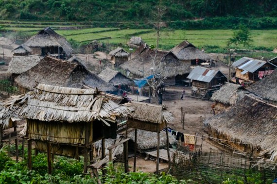 Akha village near Luang Nam Tha, Laos Akha village near Luang Nam Tha, Laos