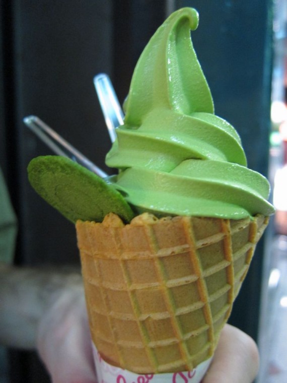 Green tea ice-cream, Kyoto