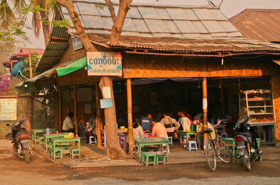 Tea shop in Burma