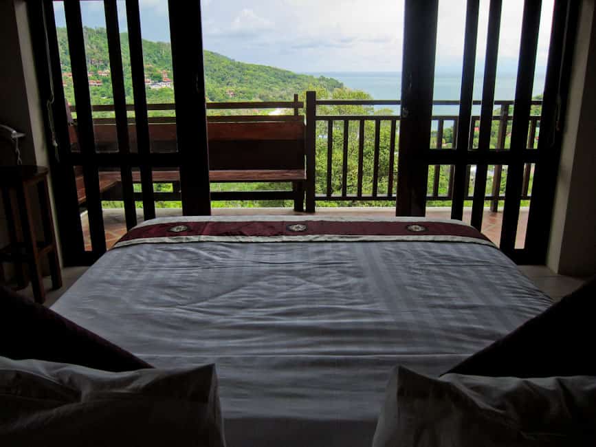 View from bedroom at Baan KanTiang See 