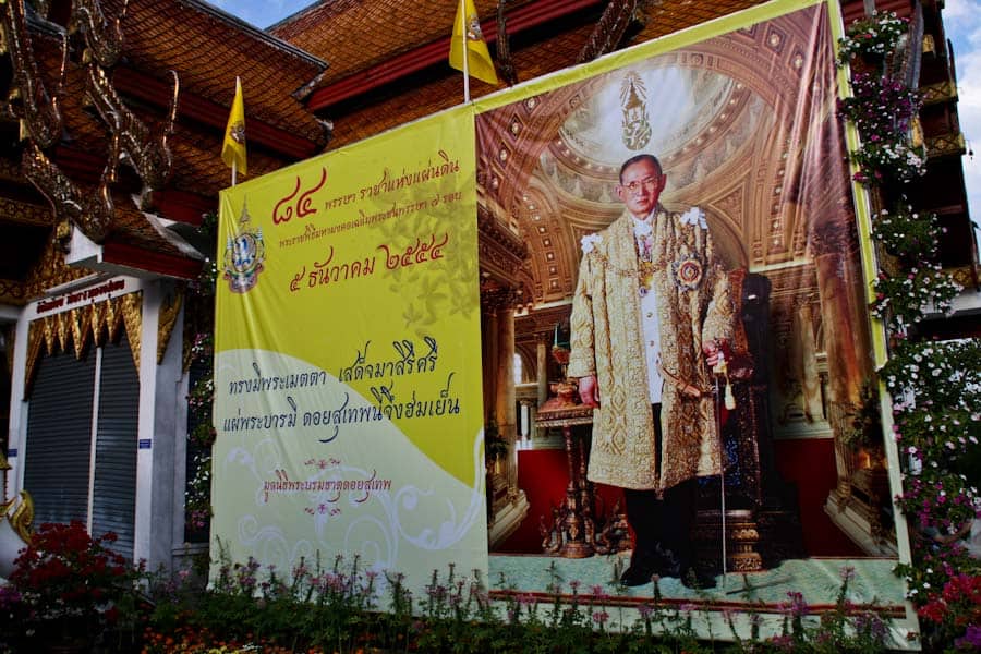 Thai King billboard