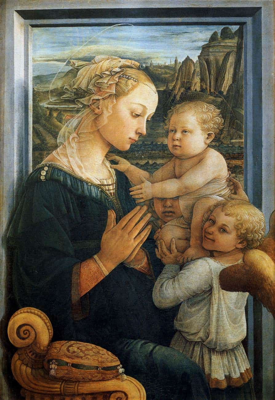 Filippo Lippi Madonna with Child and Angels