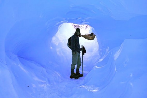 Ice Cave on Fox Glacier, New Zealand