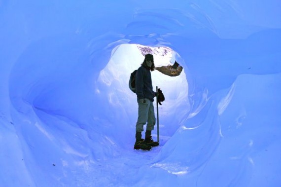 Ice Cave on Fox Glacier, New Zealand Ice Cave on Fox Glacier, New Zealand