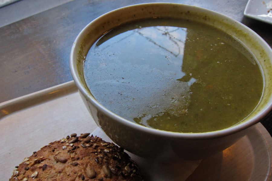 Pea soup at Greenway