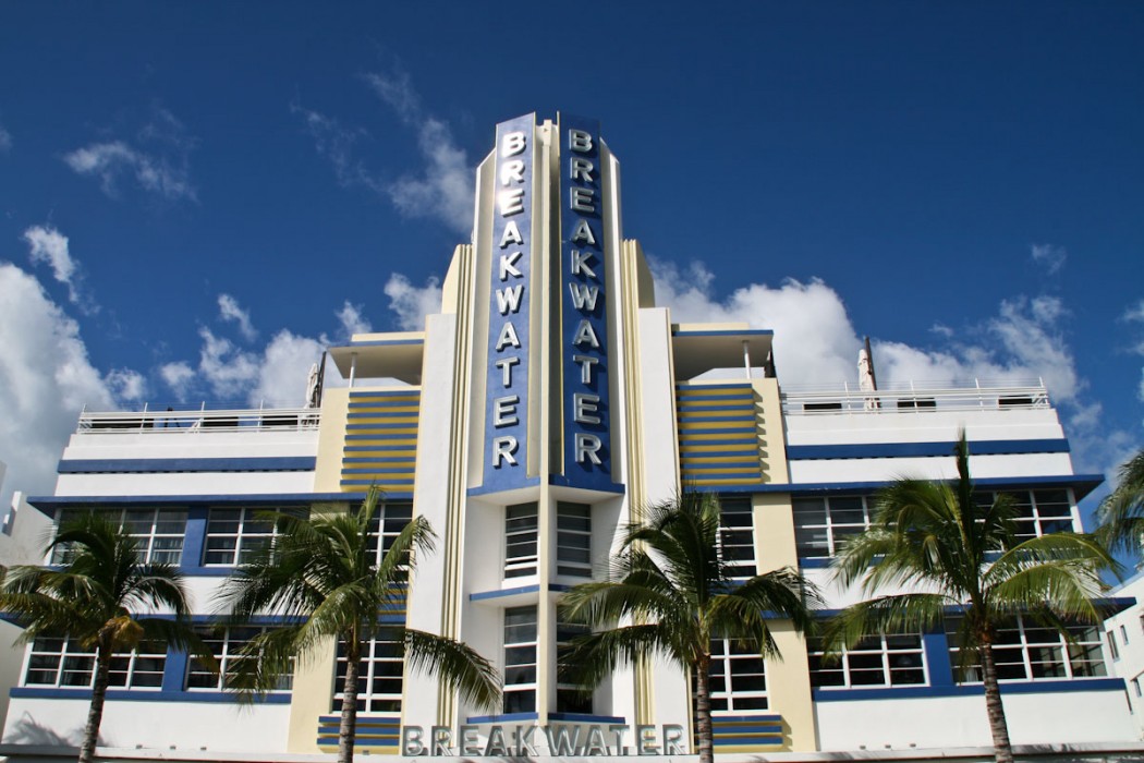 Art Deco hotel Breakwater, South Beach, Miami
