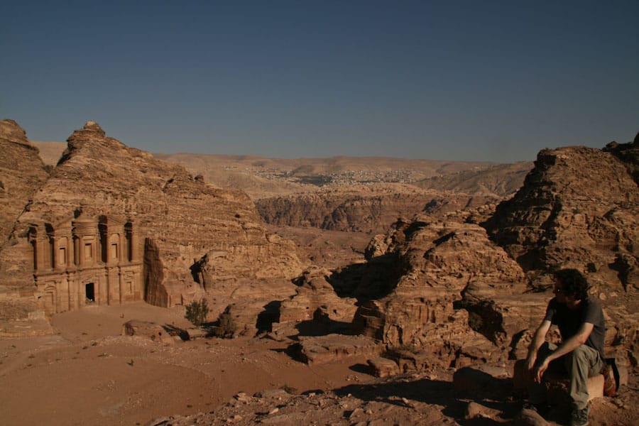 Simon at the Monastery viewpoint, Petra