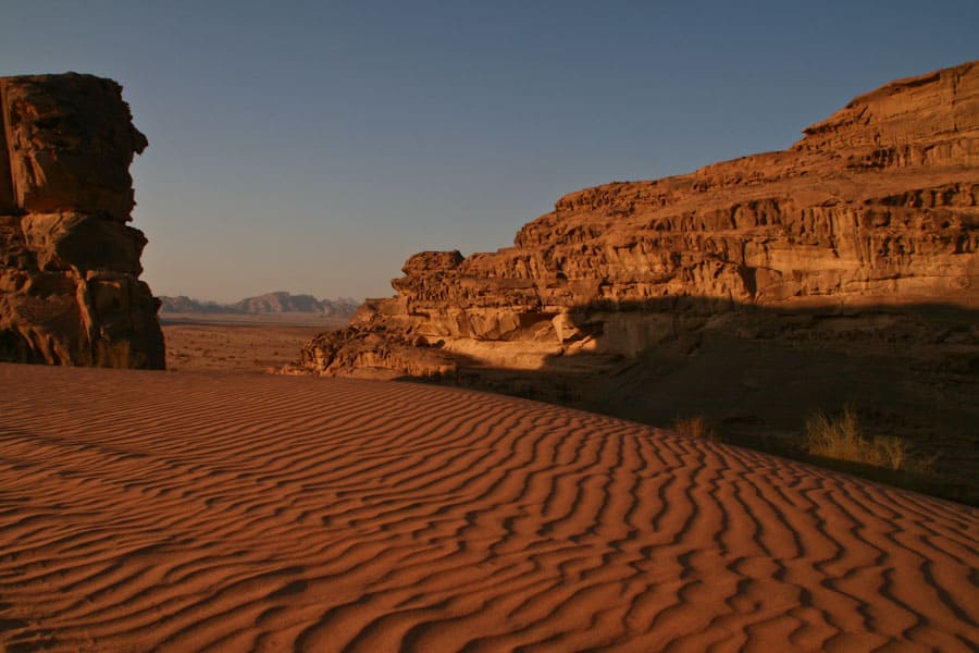 Wadi Rum sand dunes