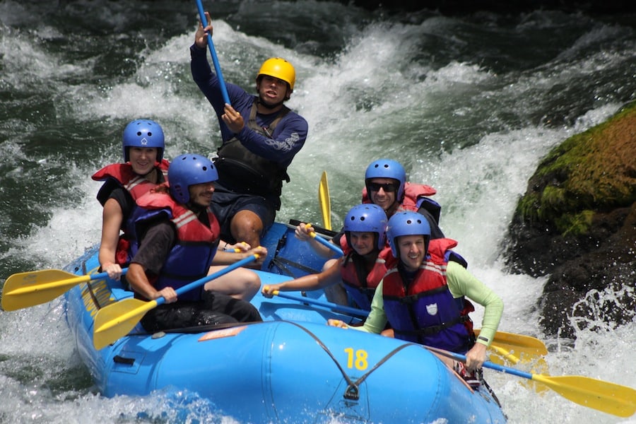 Us whitewater rafting in Costa Rica