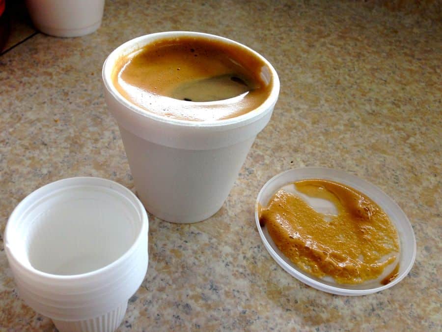 A Cuban *colada* with cups for sharing