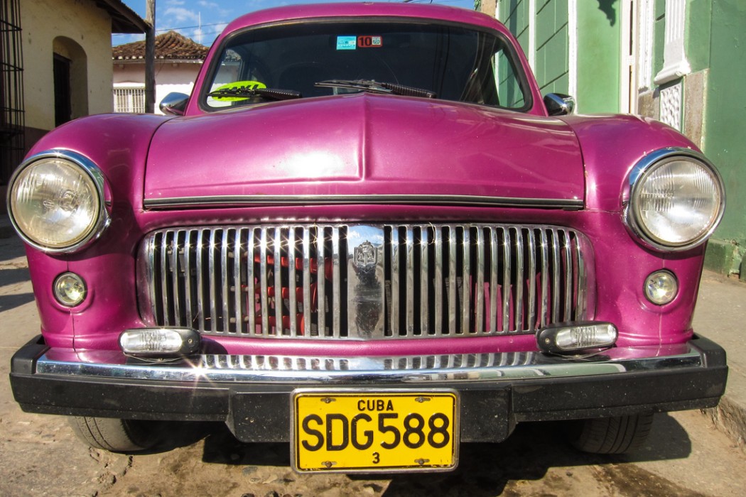 Classic car taxi in Trinidad, Cuba