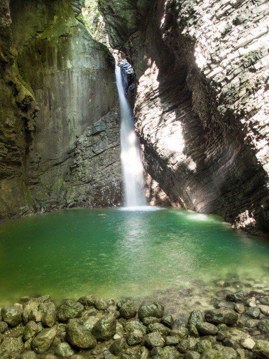 Kozjak waterfall, Slovenia on Emerald River Adventure