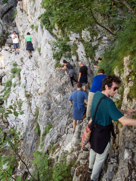 The scramble to get to the source of the Soča river, Slovenia