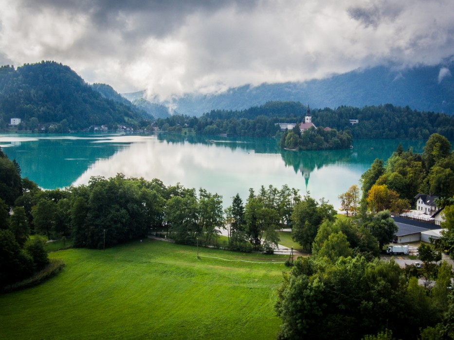 View from Hotel Triglav, Bled