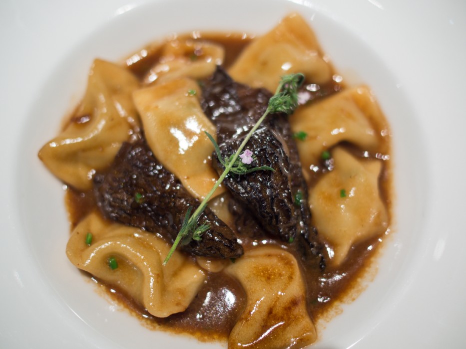 Mushroom Žlikrofi at Valvas'or, Ljubljana