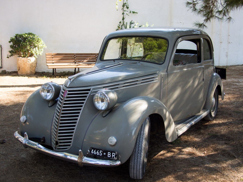 The 1949 Fiat we toured the olive groves in at Masseria Il Frantoio