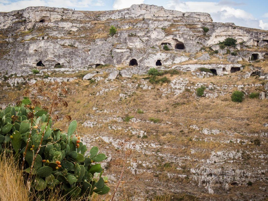 Neolithic caves in Matera, Italy