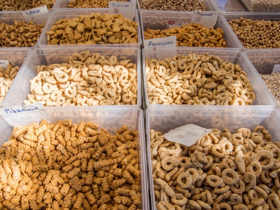 Taralli at Ostuni market