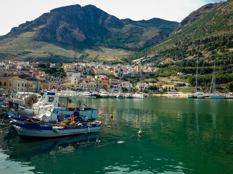 Castellammare del Golfo's harbour, Western Sicily, Italy