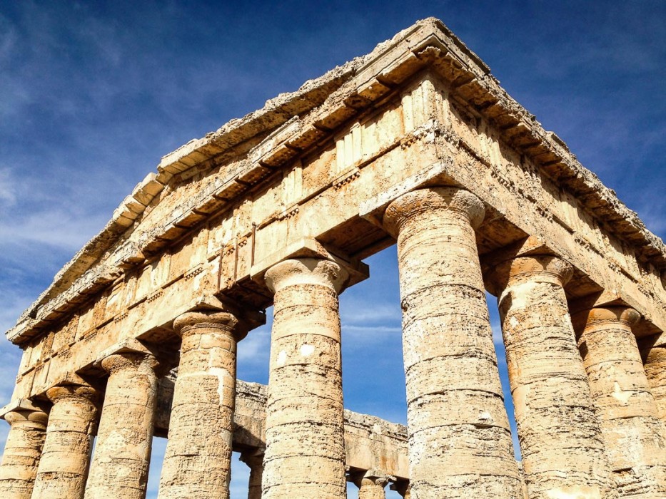 5th century BC Greek temple at Segesta, Sicily, Italy