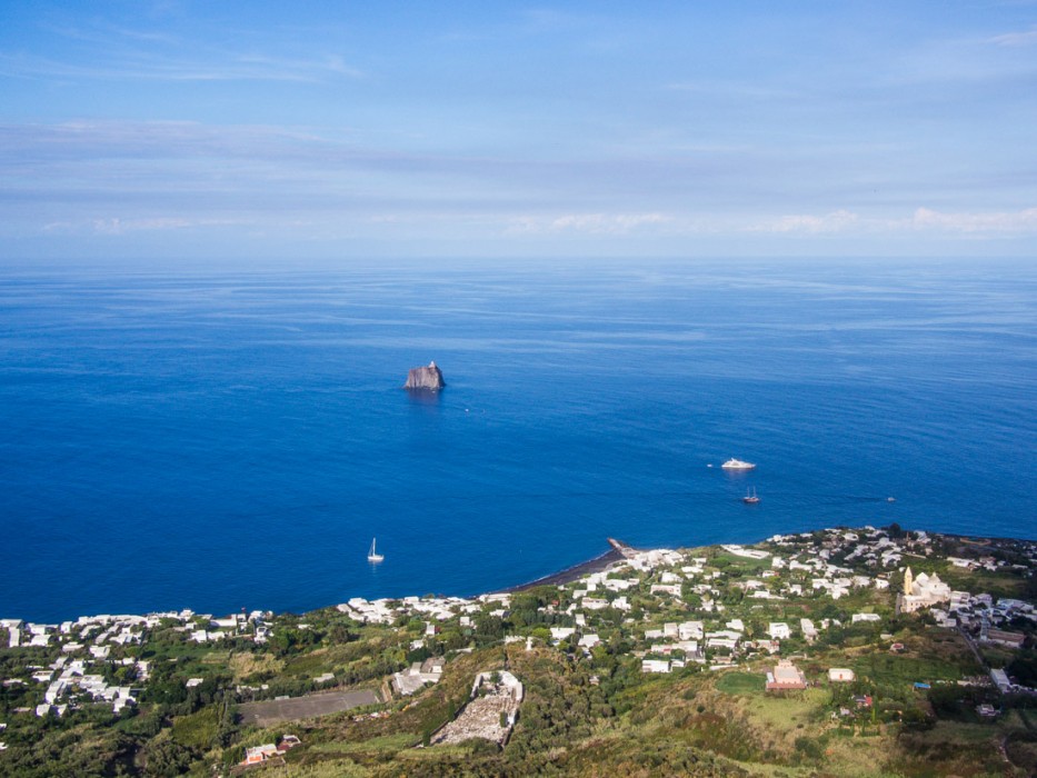 The view on the way up Stromboli