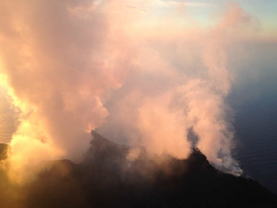 Stromboli's three craters