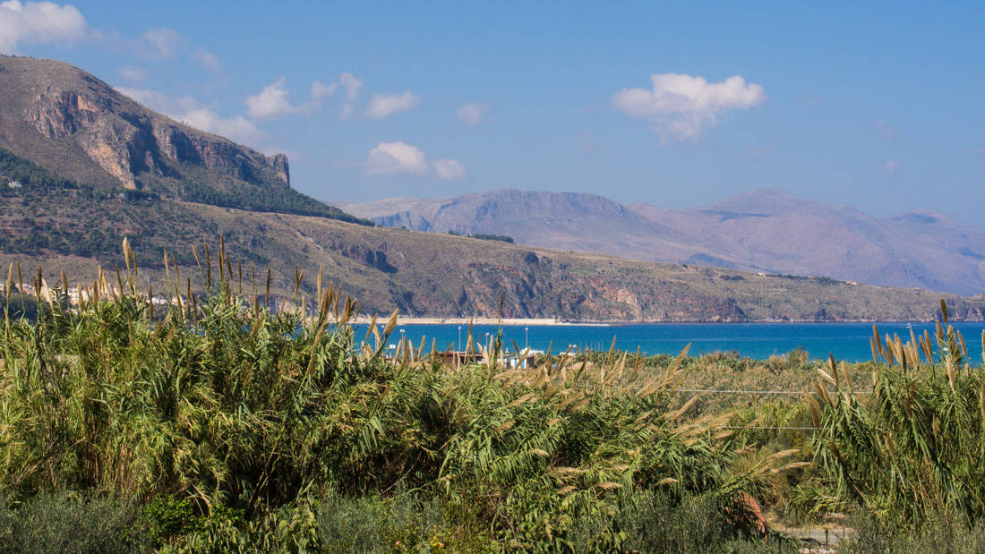 View from our villa in Alcamo Marina, Sicily, Italy