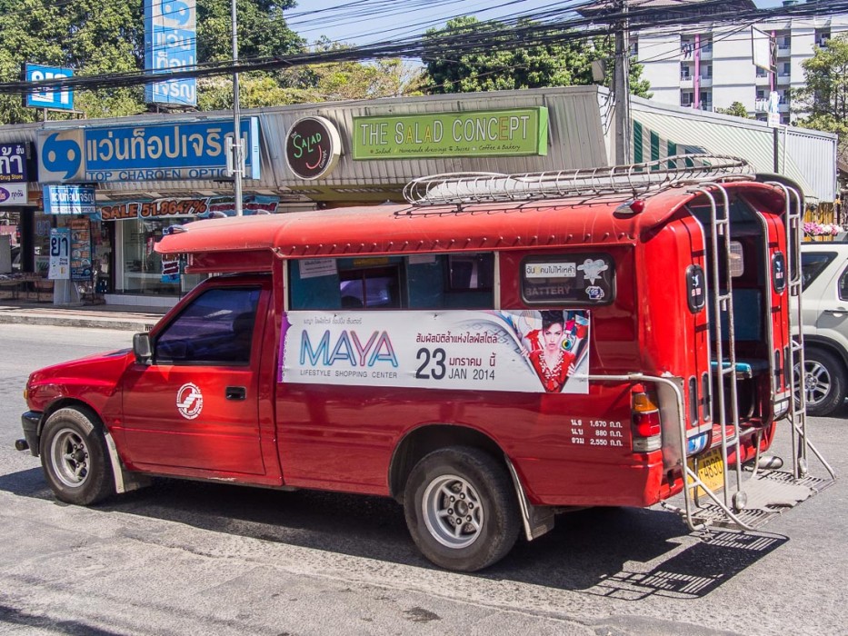 Songthaew in Chiang Mai, Thailand