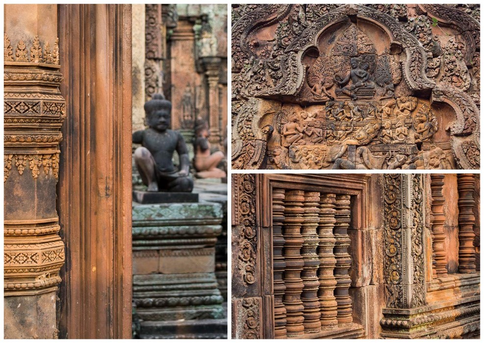 Intricate carvings at Banteay Srei