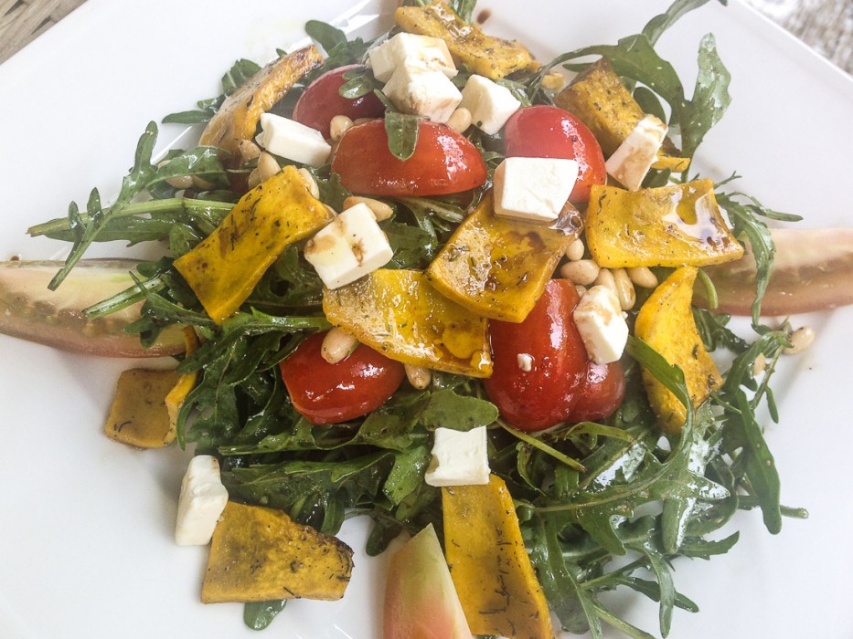 Rocket & Pumpkin salad at Terrace at 95 in Phnom Penh