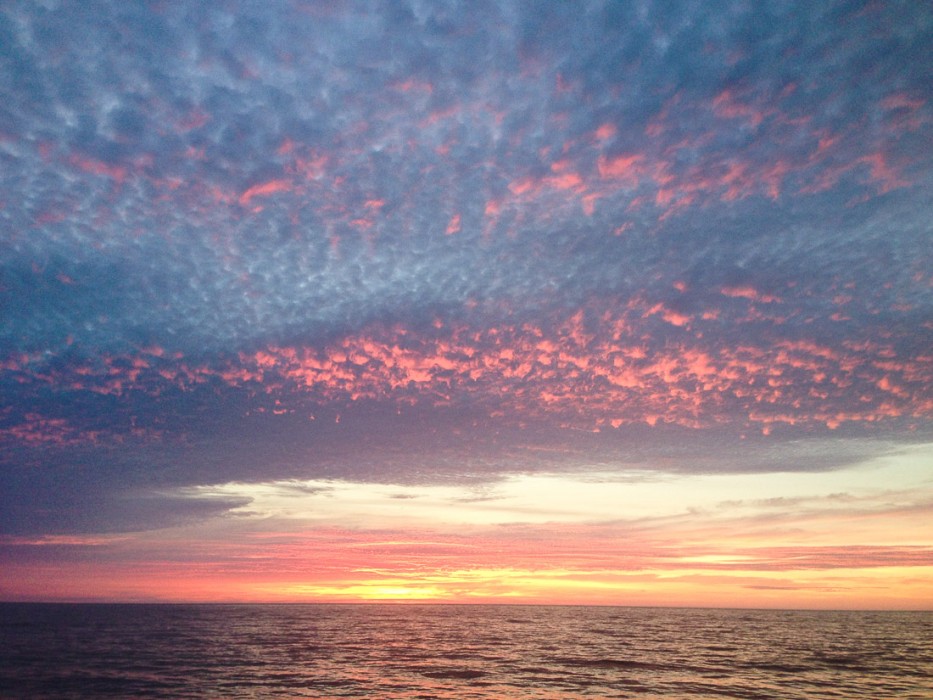 San Pancho, Mexico at sunset