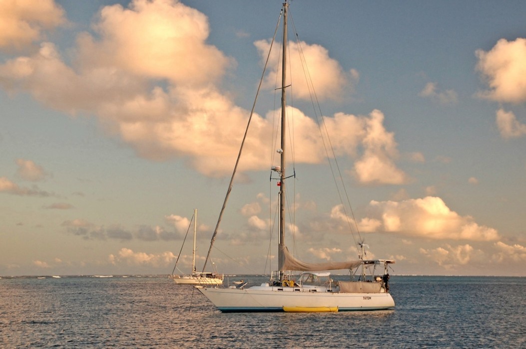 Totem at anchor in the Vava’u island group, Tonga