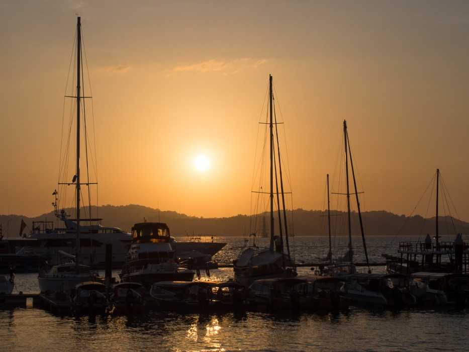Langkawi yacht club sunset
