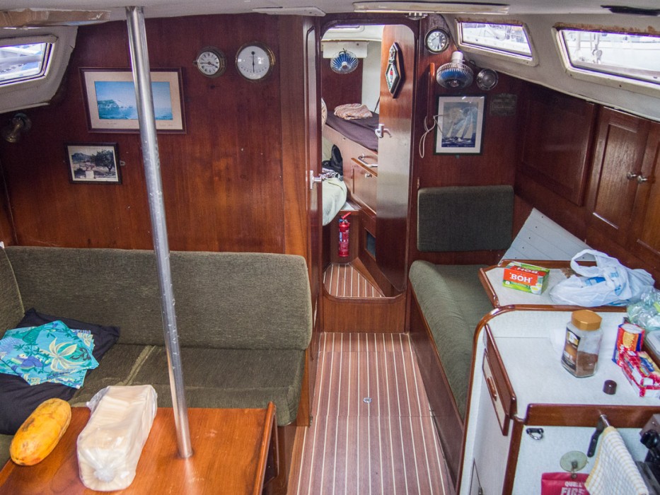 Saloon on Kay Sira, Langkawi sailing school review