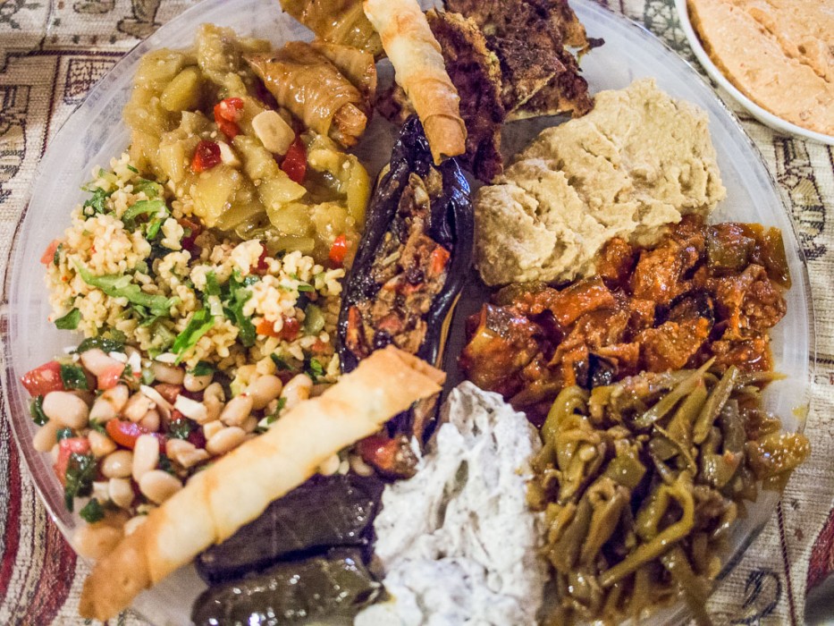 Mixed meze plate at Top Deck in Göreme
