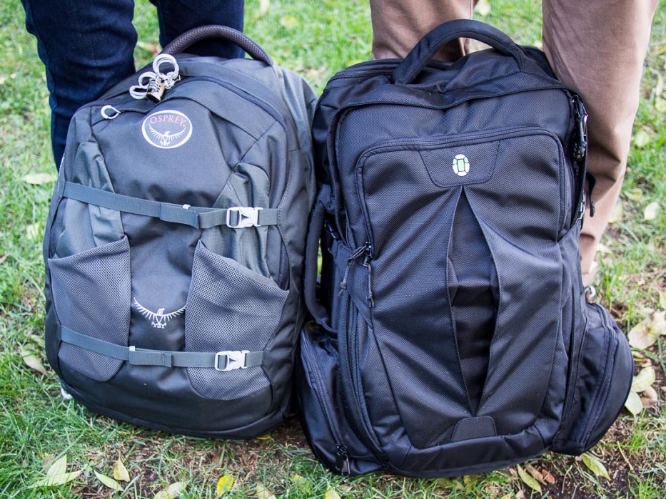 Best carry-on backpack for digital nomads;: The Osprey Farpoint 40 and the Tortuga backpack review
