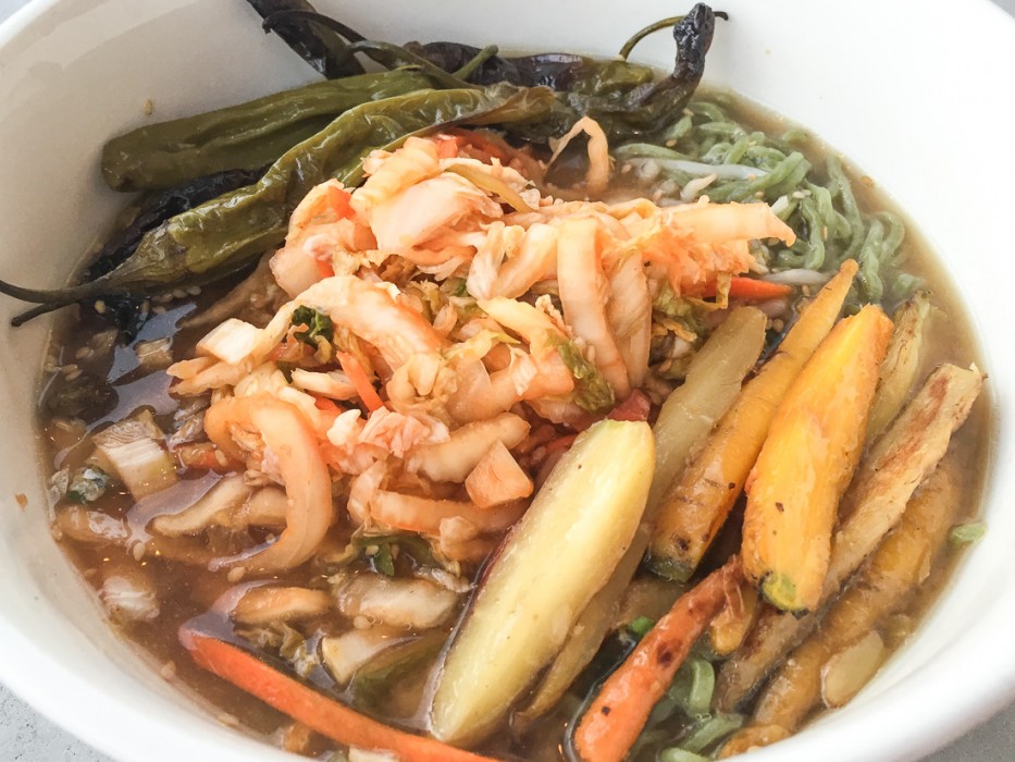 Vegan San Diego: Charred kimchi ramen