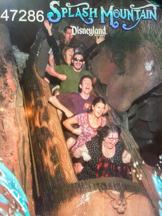 Splash Mountain log flume ride at Disneyland California