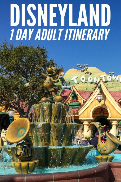 A one day itinerary for Disneyland and California Adventure for adults. Includes tips for avoiding crowds and queues. Click to read the post on Never Ending Voyage. 