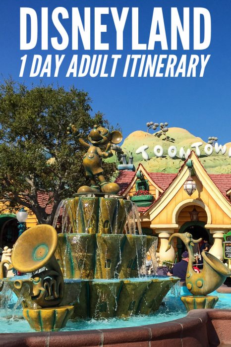 A one day itinerary for Disneyland and California Adventure for adults. Includes tips for avoiding crowds and queues. Click to read the post on Never Ending Voyage.